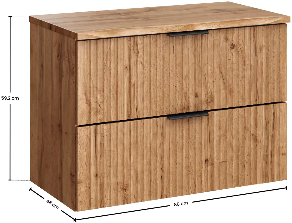 Skrinka pod umývadlo Adel Oak 80
