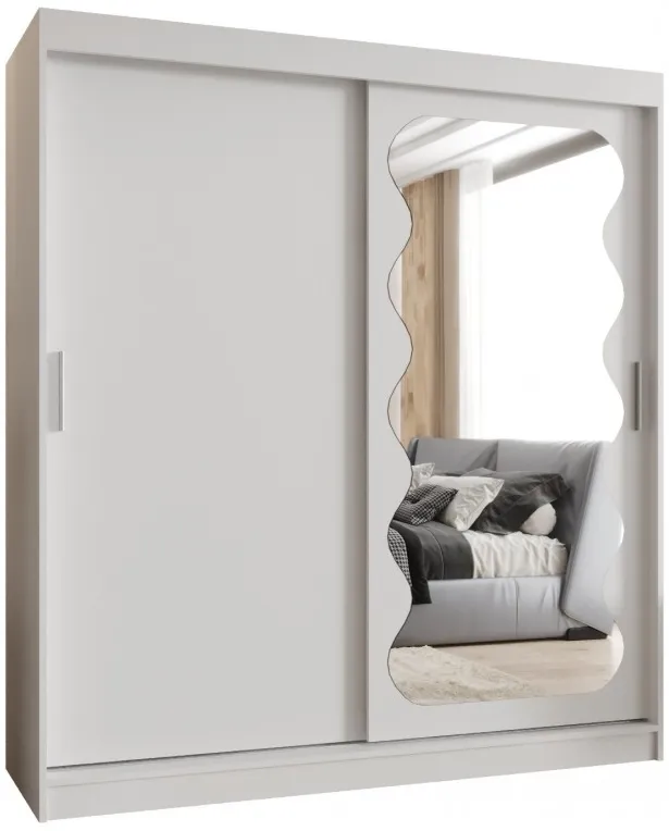 Skriňa s posuvnými dverami so zrkadlom Spoti 180 cm
