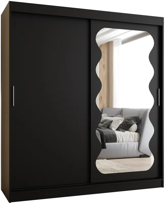 Skriňa s posuvnými dverami so zrkadlom Spoti 180 cm