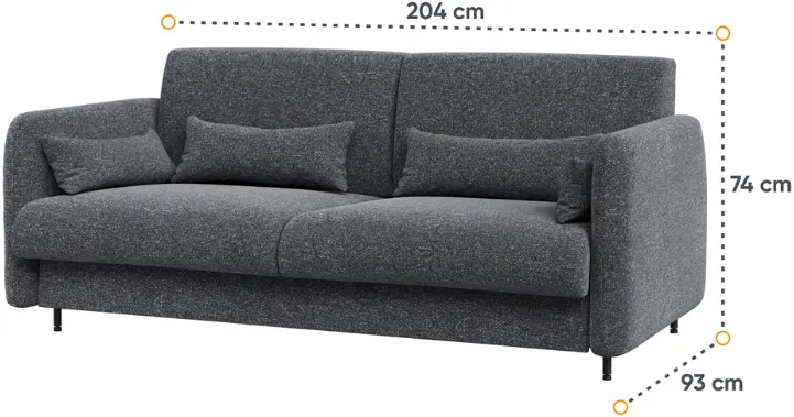 Pohovka 180 ke sklápěcí posteli BC-13 v barvě Dub Artisan