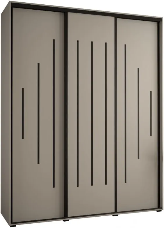 Skriňa s posuvnými dverami vysoká Dakota 12 200 hĺbka 60 cm výška 235,2 cm