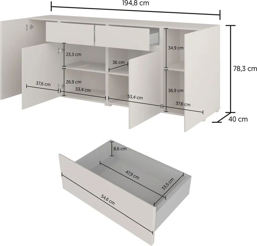 Komoda Asymetric