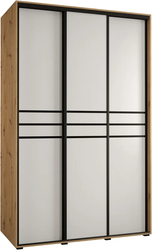 Šatní skříň s posuvnými dveřmi Davos 10 150, hloubka 60 cm