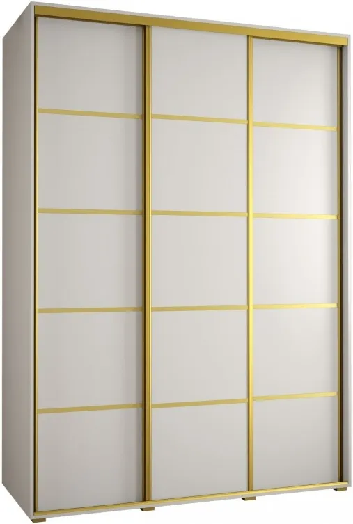 Vysoká šatní skříň s posuvnými dveřmi Davos 4 180, hloubka 60 cm, výška 235,2 cm