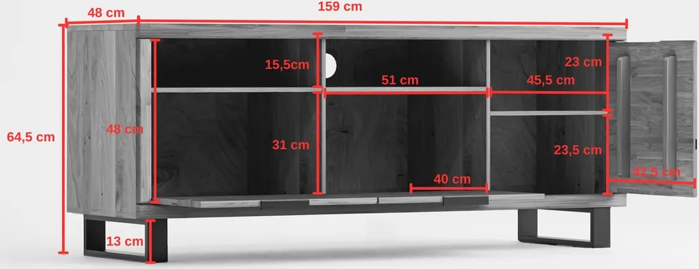 Szafka RTV Mono Loft