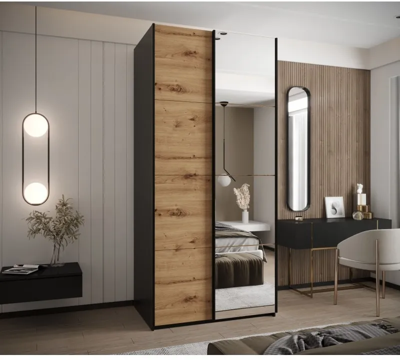 Skriňa s posuvnými dverami so zrkadlom Lux 3 120