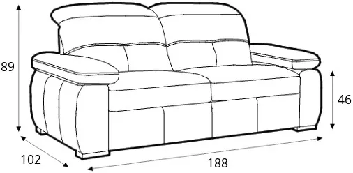 Sofa 2.5-osobowa z funkcją spania Legend