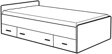 Łóżko lewe 80262 (80x200)