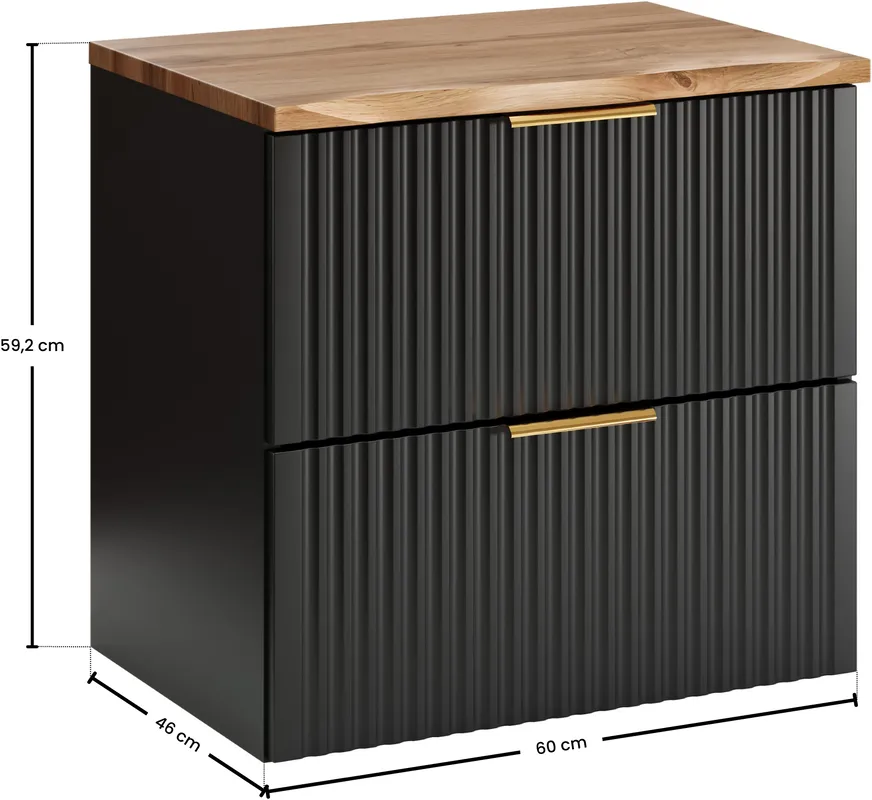 Szafka pod umywalkę Adel Black 60