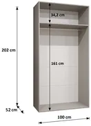 Skříň Bari 1 100 cm