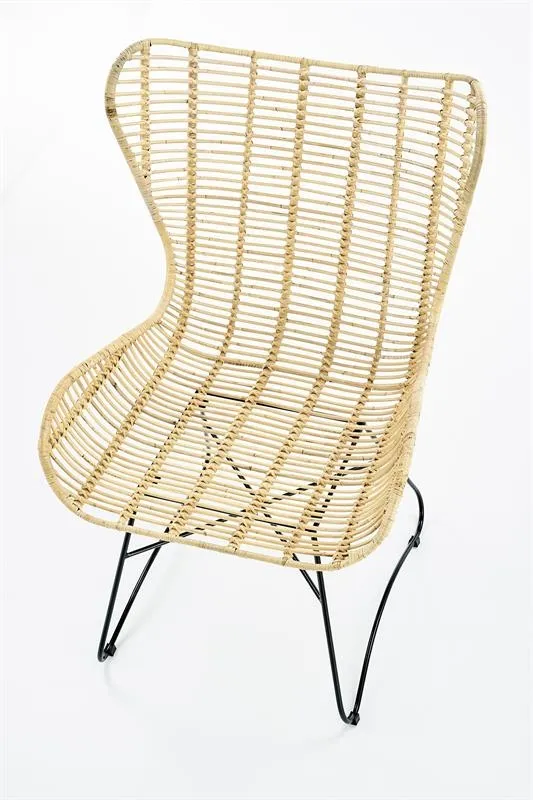 Fotel wypoczynkowy Indiana rattan naturalny 
