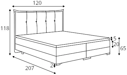 Postel boxspring 120 Miracle