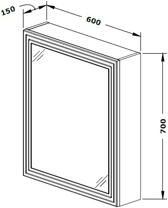 Koupelnová skříňka Jump 60 zrcadlová