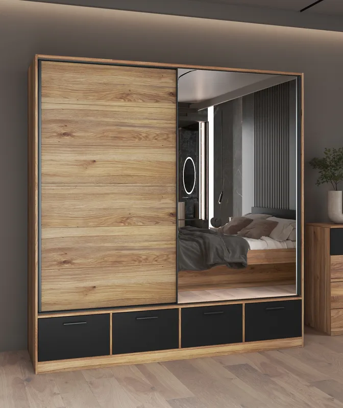 Skříň Beta 200 se zrcadlem