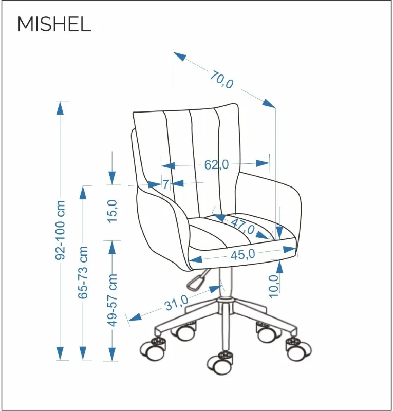 Fotel obrotowy Mishel