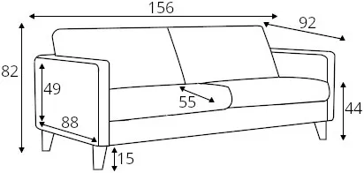 Sofa 2-osobowa Impulse