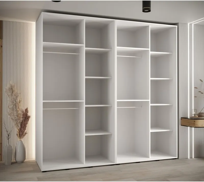 Skříň s posuvnými dveřmi a zrcadlem Davos 5 240, hloubka 60 cm