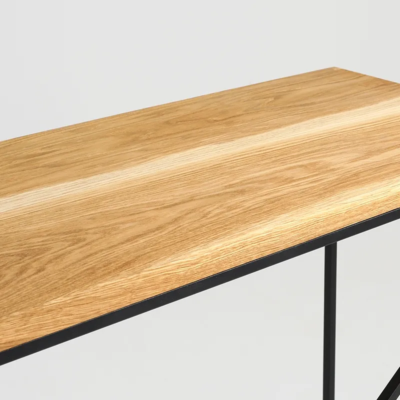 Konzolový stolek na kovových rámech Memo Solid Wood 100