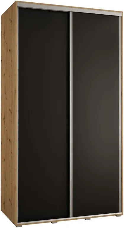 Šatní skříň s posuvnými dveřmi Davos 1 130, hloubka 60 cm