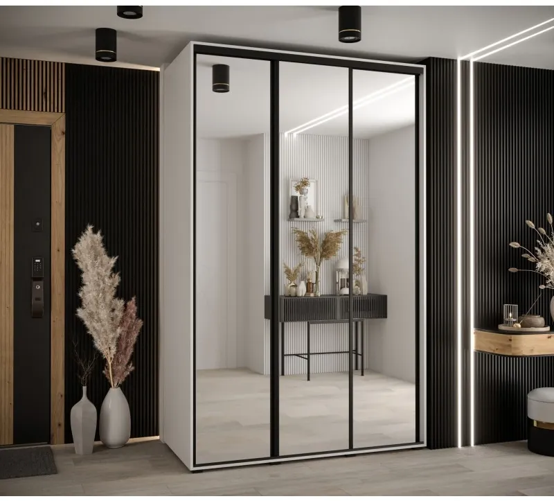 Šatní skříň s posuvnými dveřmi Davos 2 150, hloubka 60 cm