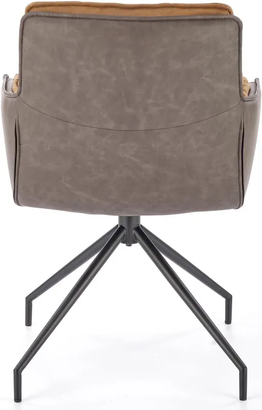 Hnědá/ tmavě hnědá židle K-523
