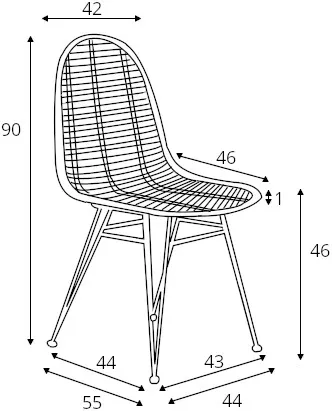 Zahradní židle K-337 přírodní ratan