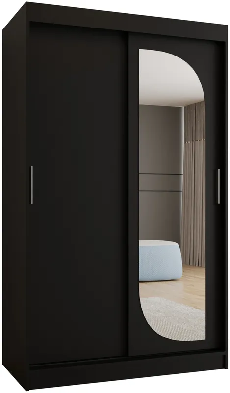 Skriňa s posuvnými dverami so zrkadlom Lucy 120 cm
