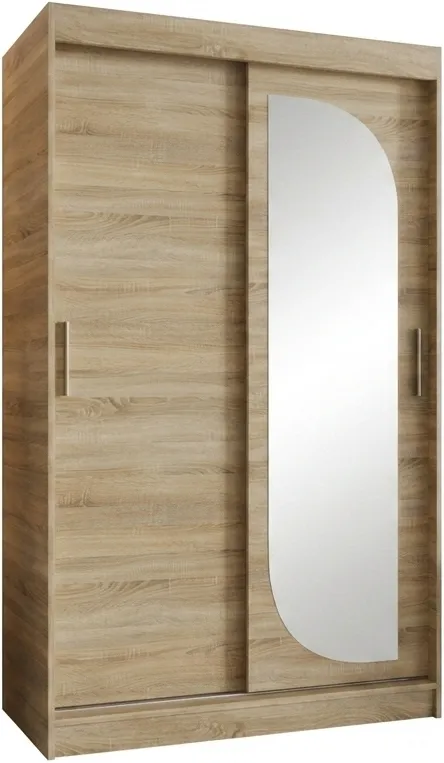 Skriňa s posuvnými dverami so zrkadlom Lucy 120 cm
