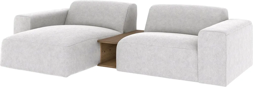 Levá rozkládací rohová pohovka Tommy Table se stolkem