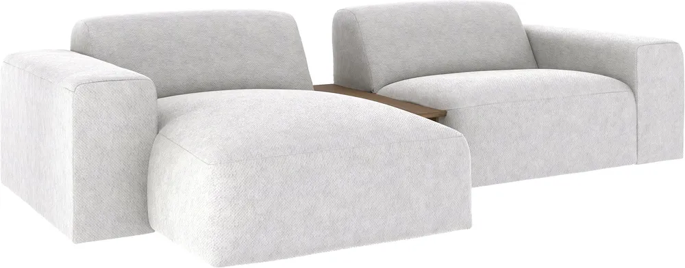Levá rozkládací rohová pohovka Tommy Table se stolkem