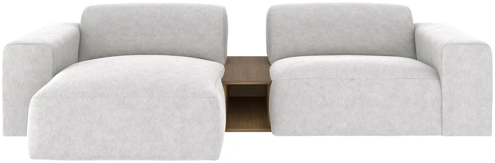 Ľavá rozkladacia rohová sedacia súprava Tommy Table so stolíkom