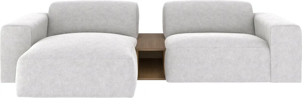 Levá rozkládací rohová pohovka Tommy Table se stolkem