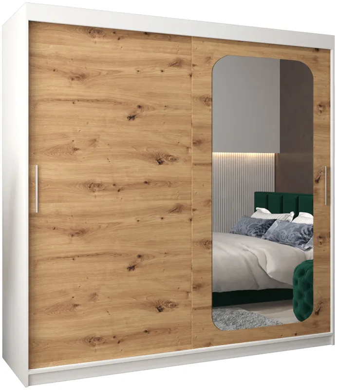 Skriňa s posuvnými dverami so zrkadlom Promo T2 200