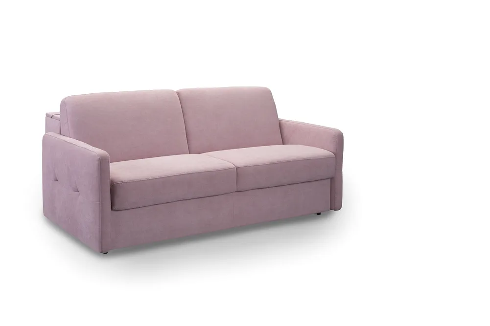 Sofa 2.5-osobowa Ema z funkcją spania typu stelaż włoski i pojemnikiem