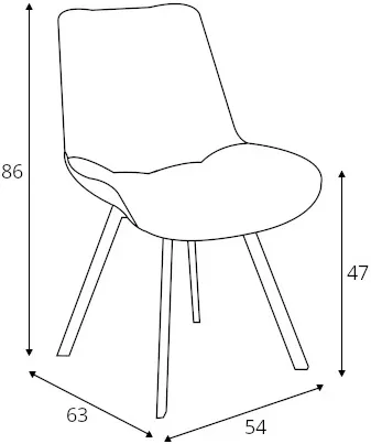Černá židle K-519