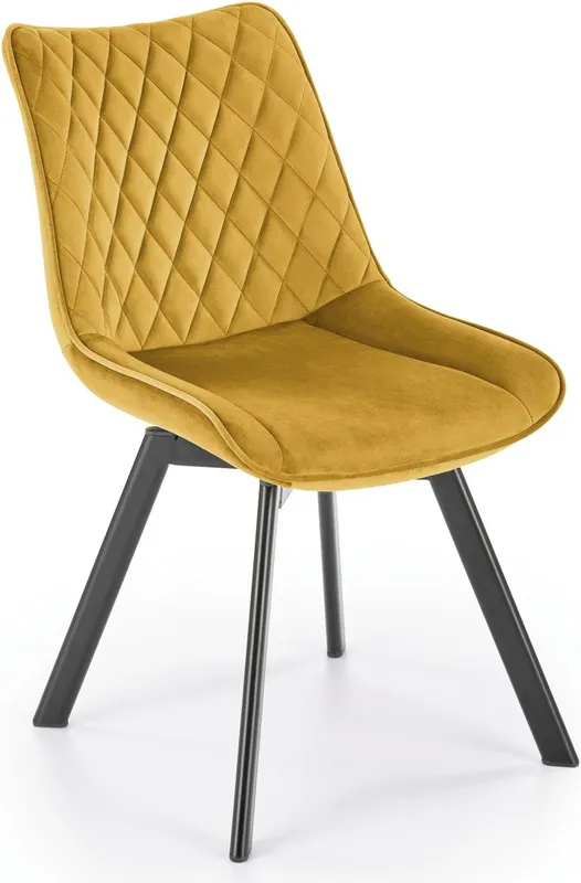 Židle K520 hořčicová / černá