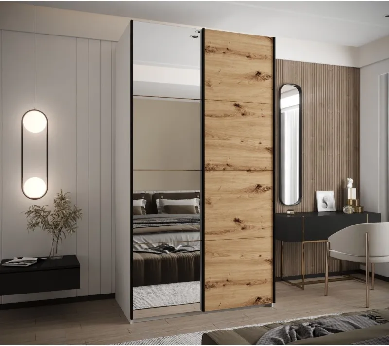 Szafa przesuwna z lustrem Lux 3 130