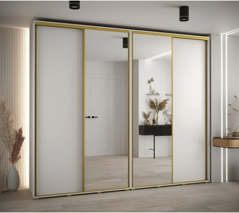 Szafa przesuwna z lustrem wysoka Davos 3 280 głębokość 45 cm