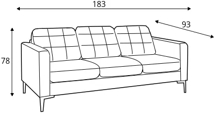 Sofa 3-osobowa Portofino