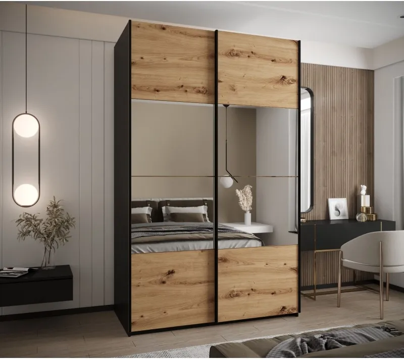 Posuvná skříň se zrcadlem Lux 4 150