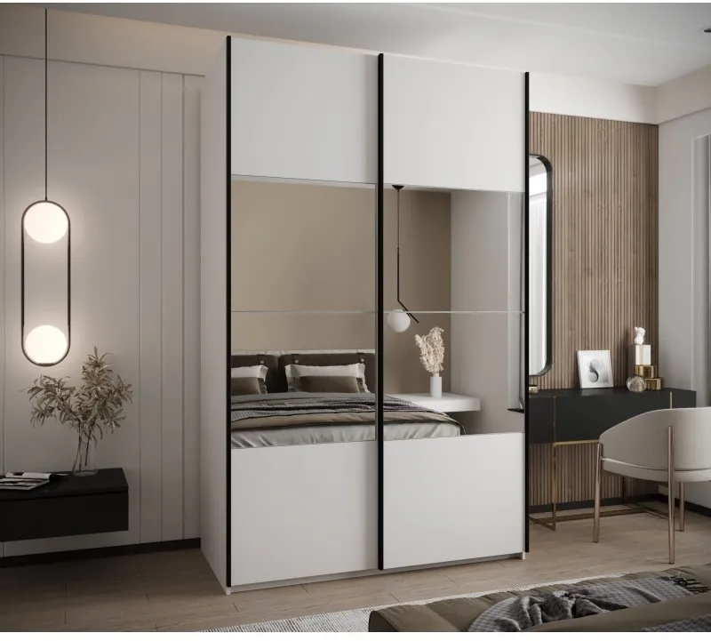 Skriňa s posuvnými dverami so zrkadlom Lux 4 150