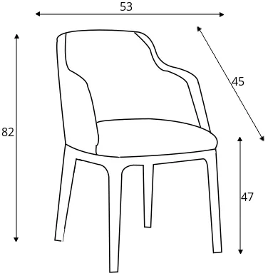 Stolička Lulu Arms