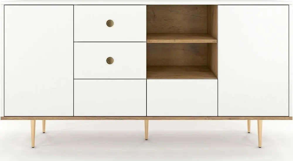 Bílá moderní komoda do obývacího pokoje Harmoni
