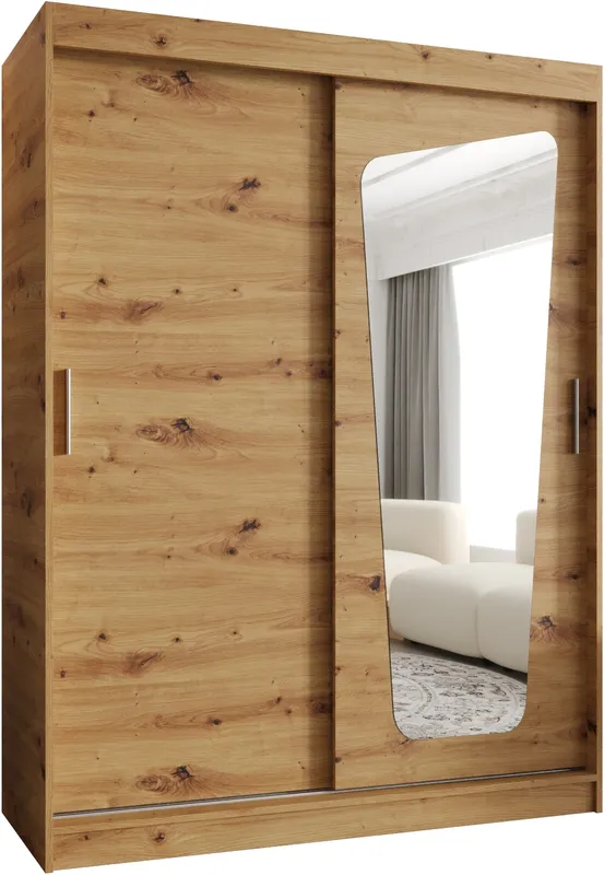 Skriňa s posuvnými dverami so zrkadlom Moka 150 cm