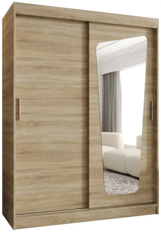 Skriňa s posuvnými dverami so zrkadlom Moka 150 cm