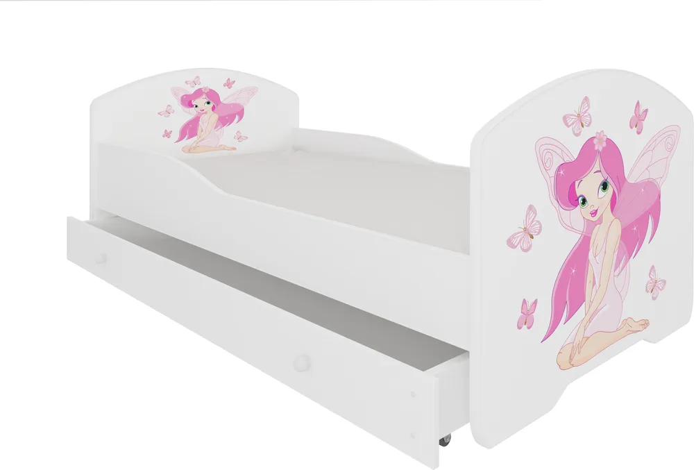 Postel s matrací a zásuvkou Pepe Girl With Wings 160 cm