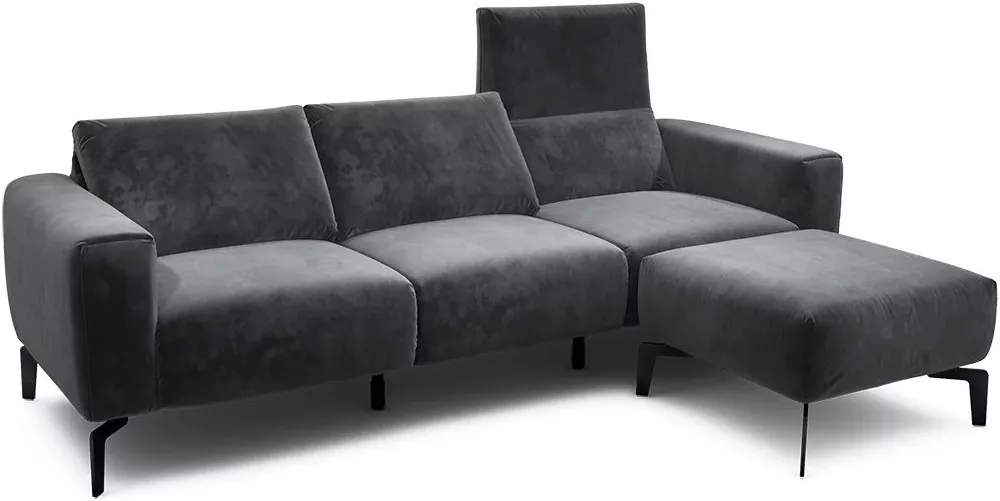Sofa 3-osobowa z pufą Cosy