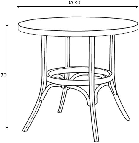 Stół ST-0006 (sr. 80cm)