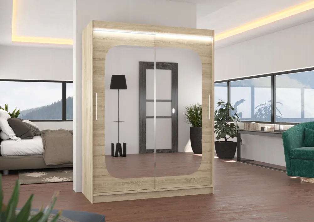 Šatní skříň s osvětlením Clever 150