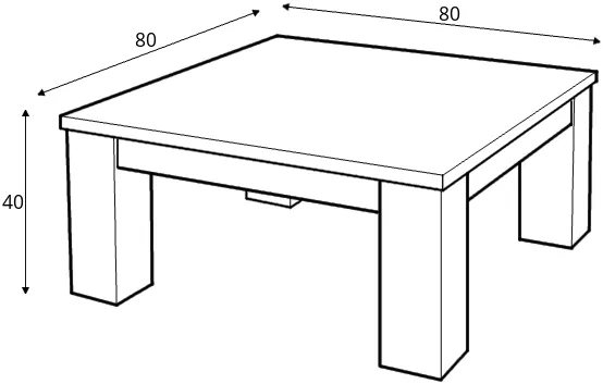 Konferenční stolek JBF 80 x 80